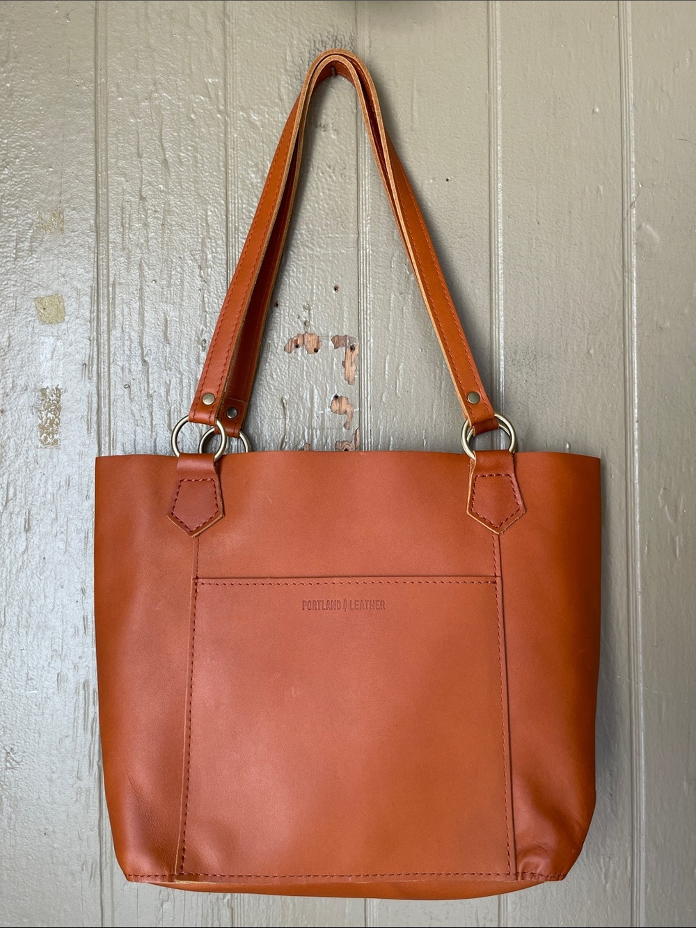 Portland Leather The Market Leather Tote in Honey